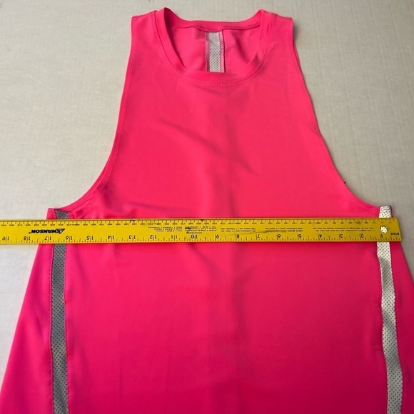 Jessica Simpson The warm up tank top pink with metallic stripes Sz-M. X7 - Picture 10 of 11